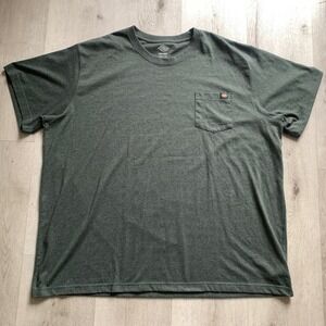 NWOT Dickies Men's 4XLT Heavyweight Heathered Short Sleeve Pocket T-Shirt